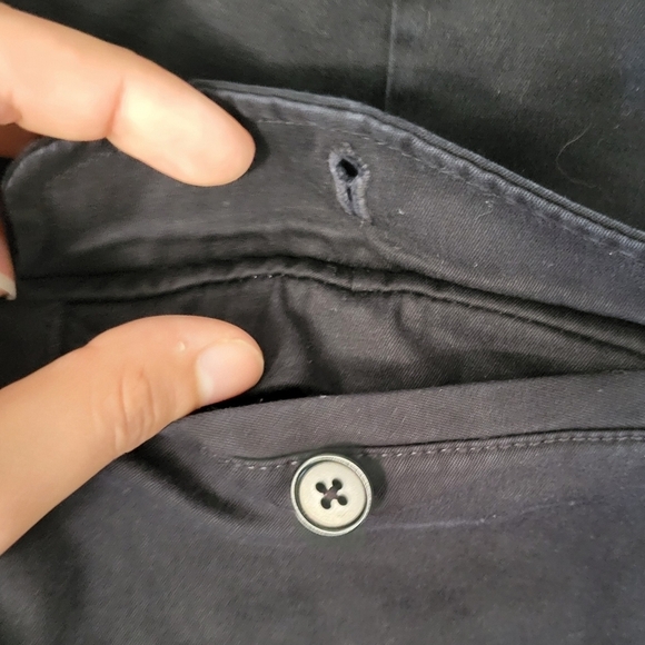 Talbots Black Heritage Front Zip Straight Leg Business Casual Trouser Pants - Picture 7 of 9